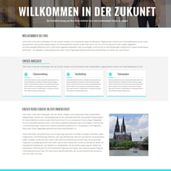 Layout Web Visitenkarte