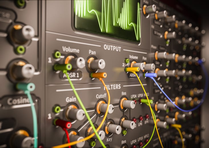 „Bazille“ virtuell-modularer Synthesizer – Großrendering für die Musikmesse 2013