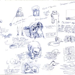 Bärenbraut Kurzfilm, Scribbles