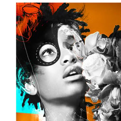 Editorial fashion collage, mixed media, 2016.