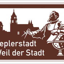 Autobahnschild Weil der Stadt