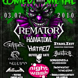 Flyerdesign „Comedy Meets Metal Festival“