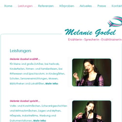 Rubrik „Leistungen“  www.melaniegoebel.de