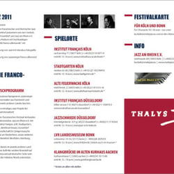 Vive le Jazz – Programmheft 2011