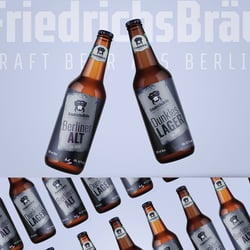 Friedrichsbräu Etikett Bierflasche